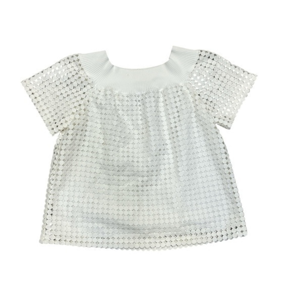 W by Worth White Off Shoulder Short Sleeve Top